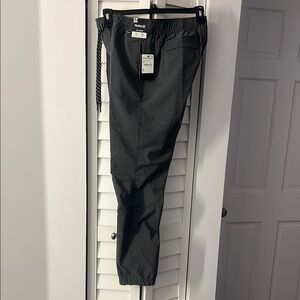 NWT Men’s Hurley Gray lightweight Tech Pants with Elastic Waistband